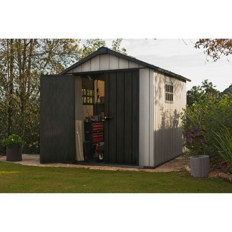Keter Oakland 7 x 11ft Double Door Outdoor Apex Plastic Garden Shed