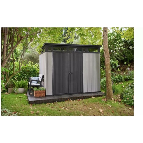 Keter Artisan 9 x 7ft Double Door Pent Outdoor Plastic Garden Shed
