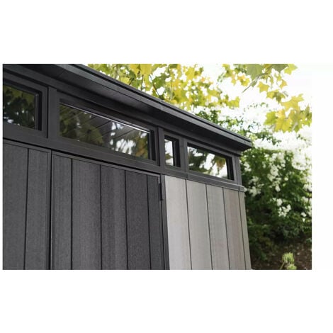 Keter Artisan 9 x 7ft Double Door Pent Outdoor Plastic Garden Shed