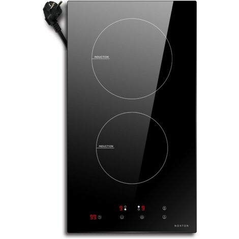 Plaque induction 2 feux 30 cm 3500W – Commande tactile – Minuterie 1 à 99 min – Prise VDE – 9 niveaux de température - 220-240V (1/5)