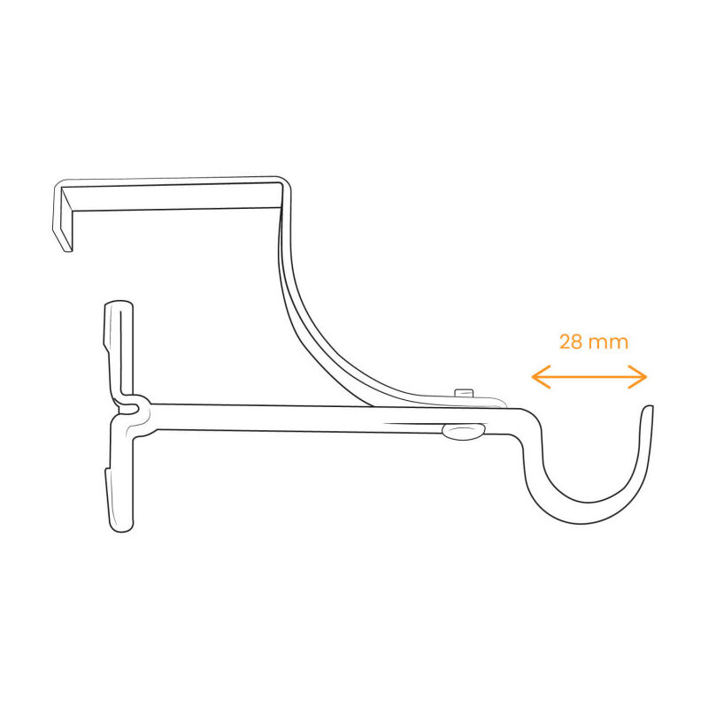 Lot De 2 Embouts Pour Tringle à Rideau - Noir/Boule Décoratif Ø16mm