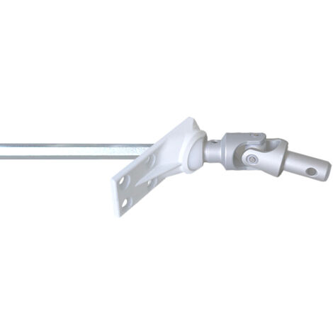 Store Menuiserie – Sortie de caisson 300 mm – Angle 50° – Zamak, Aluminium, Acier – Pour volet roulant à manivelle – Installation facile