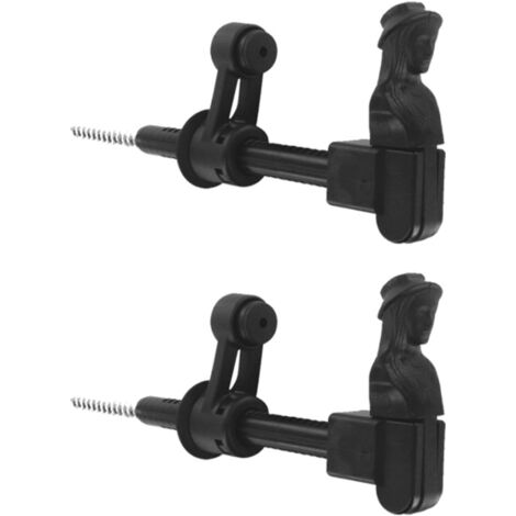 Store Menuiserie – Arrêt de volet tête de bergère en composite noir mat – Longueur 190 mm – Capacité de réglage 15 à 65 mm – Pour volets battants et persiennes (1/2)