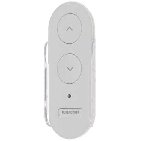 Boitier vide pour Télécommande V3, 1 canal, Bubendorff, 3 Boutons, Blanc, pour Volet Roulant