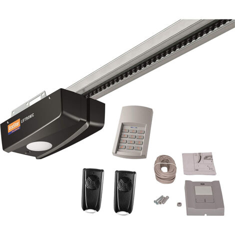 Store Menuiserie – Moteur pour porte de garage basculante et sectionnelle – Force de traction 800 N – Installation rapide – Éclairage intégré
