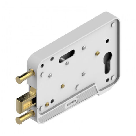 Store Menuiserie – Serrure EA à pêne levant en applique pour portes de garage – Composite résistant – Épaisseur 20 à 32 mm – Cylindre non fourni