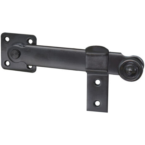 Fléau de Persienne, avec Support, Aluminium, Noir, Longueur 160, pour Volet Battant