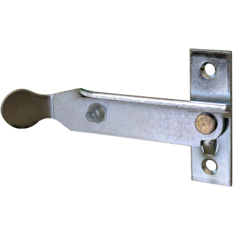 Store Menuiserie – Arrêt de volet battant St Brieuc avec butée – Longueur 90 mm – Côté gauche – Acier pour volets en bois, PVC ou aluminium