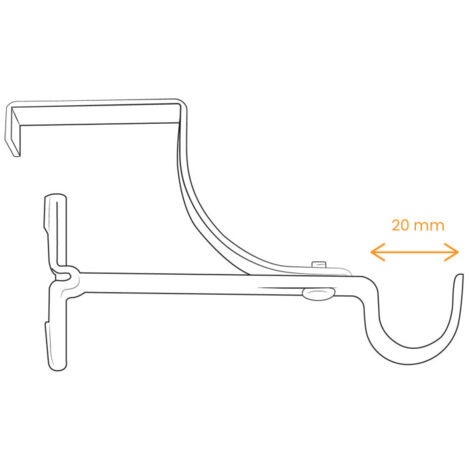 Lot De 2 Supports De Tringle à Rideaux Sans Perçage Pour Fenêtre Double Battant - Diamètre 20 Mm, Finition Satin Nickel