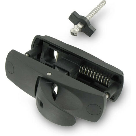 Store Menuiserie – Arrêt à paillette StopBox pour volets battants en bois – Longueur 120 mm – Inox et composite – Système anti-défenestration