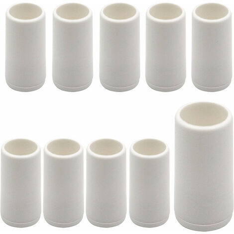 Store Menuiserie – Lot de 10 butées d'arrêt en PVC blanc 40 mm – Pour volets roulants manuels ou motorisés – Installation rapide et sécurisée