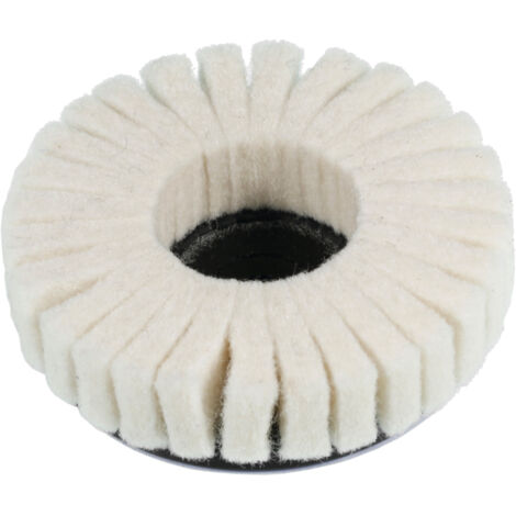 Disco Di Lana Per Lucidatrice 180 Mm - Doppia Faccia Morbida Per Lucidare Auto, Barca, Legno, Foro M16 - Foto 9