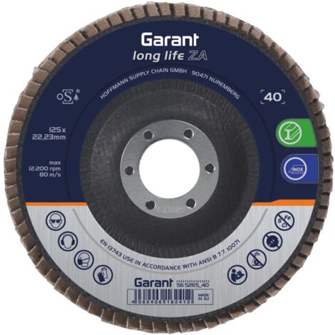 GARANT Disco Abrasivo Lamellare Long Life ZA Conico 125 Mm