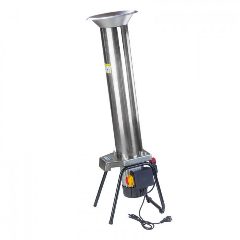 Broyeur à Pommes Professionnel Électrique - 1500W, 2800 Tr/min, 800 Kg/h - Acier Inoxydable - Pour Fruits, Cidre - 10