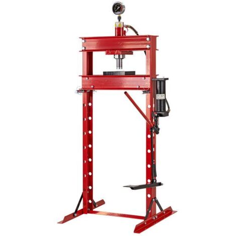 Dema – Presse hydraulique 20T – Hauteur de travail réglable 0-950mm – Vérin coulissant 400mm – Installation simple et ancrage au sol