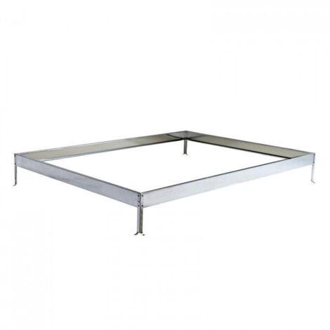 Dema – Élément de fondation pour serre – Ancrage solide au sol – Version galvanisée – Dimensions 2510 x 1900 mm – Poids 8,8 kg - D47005