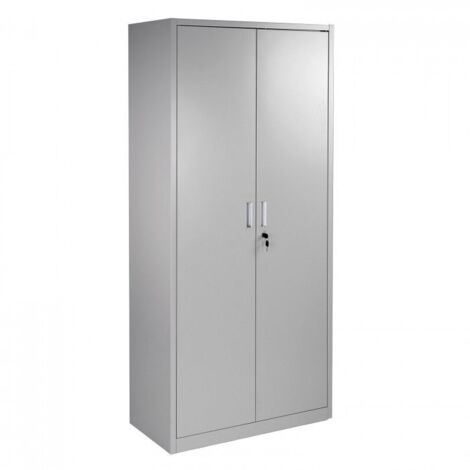 Dema – Armoire d'atelier 4 rayonnages – Dimensions 180 x 81 x 39 cm – Charge max 30 kg par étagère – Réglable en hauteur