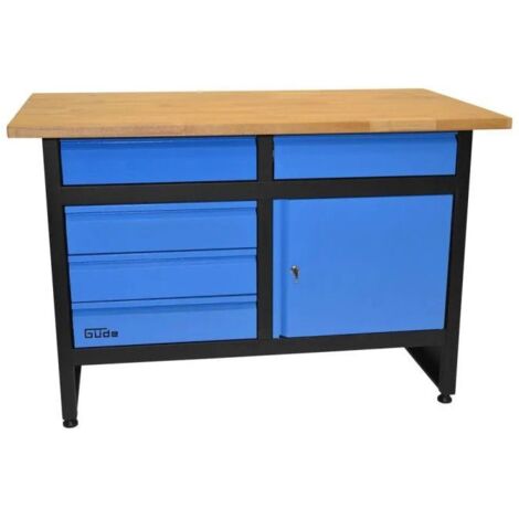 Etabli GW 5/1 - 120 x 60 cm - 1 porte - 5 tiroirs