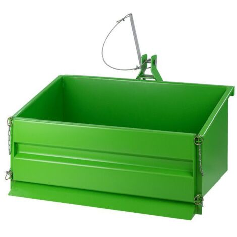 Dema – Benne agricole 3 points 1000 S – Largeur 1,06 m – Charge utile max. 250 kg – Acier renforcé avec dispositif de bascule
