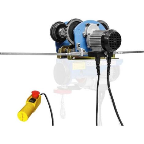 Güde – Chariot roulant pour palan électrique – Charge maximale 1000 kg – Alimentation 230 V – Protection IP 54 – Vitesse 16 m/min – Câble de 5 m