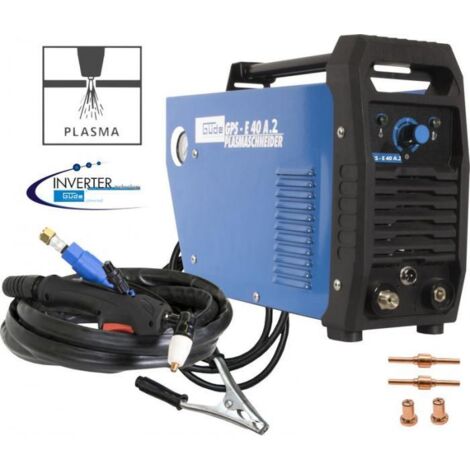 Güde – Découpeur plasma 40A – Épaisseur de coupe max 12mm – Pour acier, aluminium et cuivre – Moteur 230V 5,79kVA – Compact et léger 6,2kg