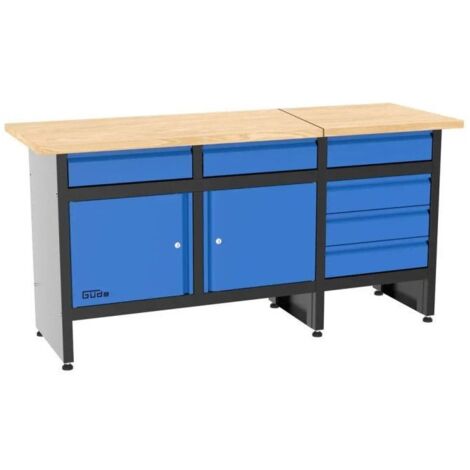 Etabli GW 6/2 XL - 170 x 60 cm - 2 portes - 6 tiroirs