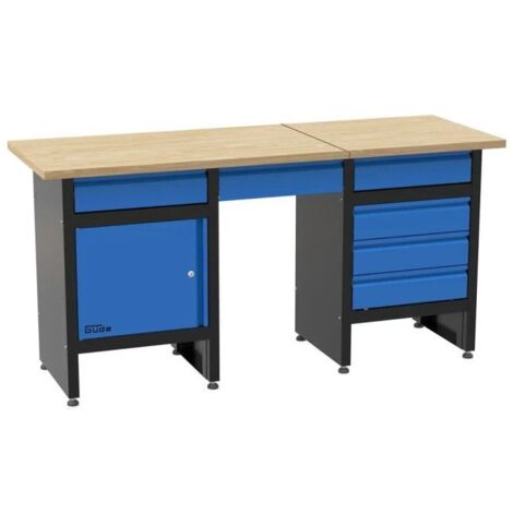 Etabli GW 6/1 XL - 170 x 60 cm - 1 porte - 6 tiroirs