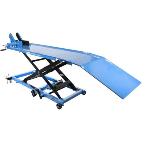 Güde – Pont élévateur moto 560 kg – Hauteur de levage 78 cm – Largeur plateforme 600 mm – Longueur 1800 mm – Tôle d'acier robuste