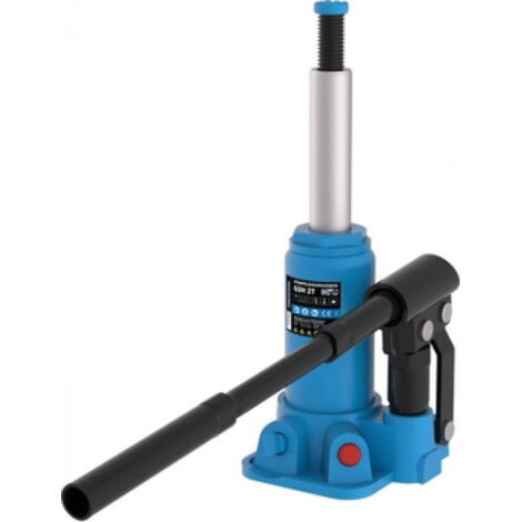 Güde – Cric bouteille hydraulique 2T – Capacité de charge max. 2000 kg – Levée de 150 à 260 mm – Large embase en alliage pour stabilité - GSH 2 T