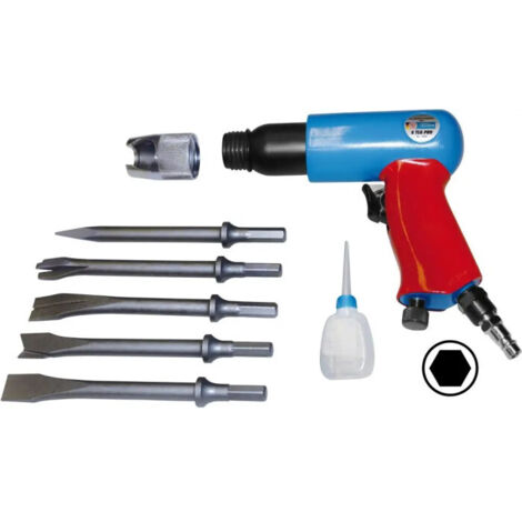 Marteau Burineur pneumatique air comprimé professionnel + accessoires