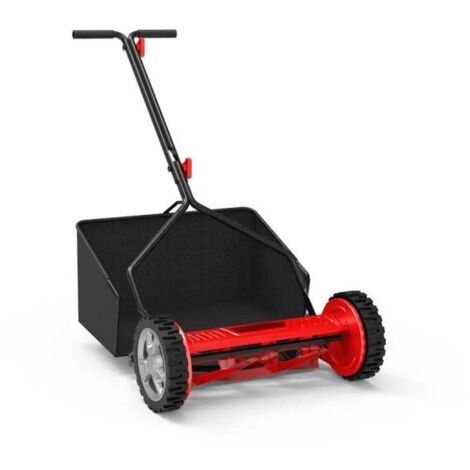 Güde – Tondeuse manuelle hélicoïdale 380 mm – 5 lames rotatives – Réglage hauteur 12-42 mm – Capacité 400 m² – Pour gazon dense