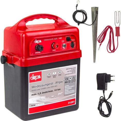 Petsafe – Électrificateur de clôture Allgäu 12/230 Volt – Électrification jusqu'à 10 km – Protection IP 34 – Dimensions 275x180x320 mm