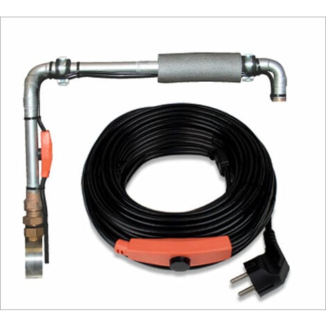 Cable chauffant anti gel electrique 12m canalisation tuyau eau thermostat