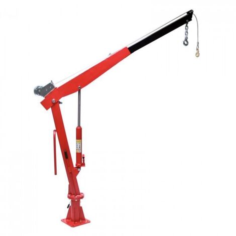 Dema – Grue d'atelier avec treuil 900 kg – Bras réglable 300 à 900 kg – Hauteur de travail max 2050 mm – Pour chantiers humides