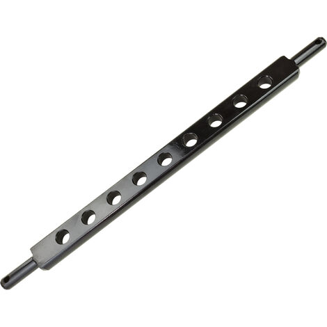 Dema – Barre de relevage 800 mm – Épaisseur 30 mm – Alésage Ø 12 mm – Cotes A: 830 mm, B: 800 mm, C: 660 mm – Pour applications robustes