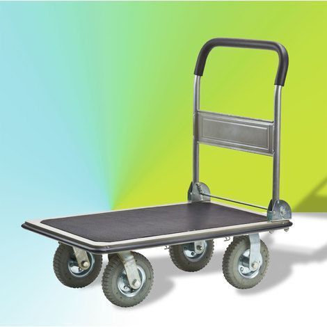 Chariot De Jardin Helpy 50L - Charge Max 60kg, Roues Métal - Pratique Pour Jardin, Garage, Bricolage