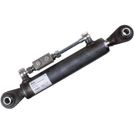 Dema – Tirant 3 points hydraulique CAT I – Course 210 mm – Pression max 200 bar – Poussée 4,0 T – Traction 2,5 T – Poids 7 kg