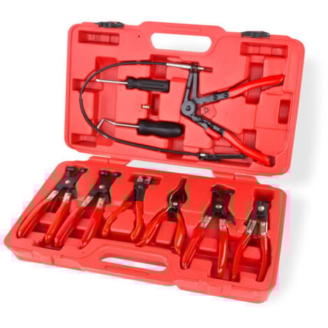 Pinces spéciales pour colliers de serrage - Coffret 10 pièces