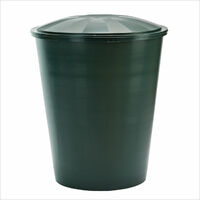 Dema – Récupérateur d'eau de pluie enterré 310 litres – Couvercle inclus – Dimensions Ø 805 x H 965 mm – Polyéthylène vert