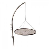 Dema – Barbecue suspendu charbon 550mm – Hauteur réglable 1190mm – Acier inoxydable – Pour 4 convives – Design compact