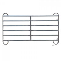 Dema – Barrière de contention galvanisée pour enclos chevaux – Montage rapide avec chaînes – Tubes ovales 30x60mm – Hauteur 1730mm