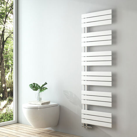 S'Afielina – Sèche-serviette eau chaude en acier 1599x500mm – Puissance 794W – Connexion latérale – Pression 5 bars – Kit de montage inclus (1/5)