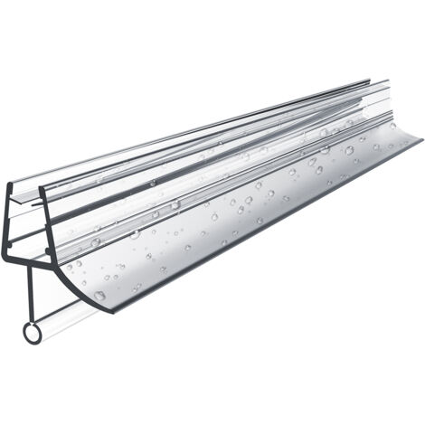 S'Afielina – Joint de douche tubulaire translucide 600 mm – Pour verre 4-6 mm – Anti-calcaire et anti-moisissure – Installation facile (1/5)