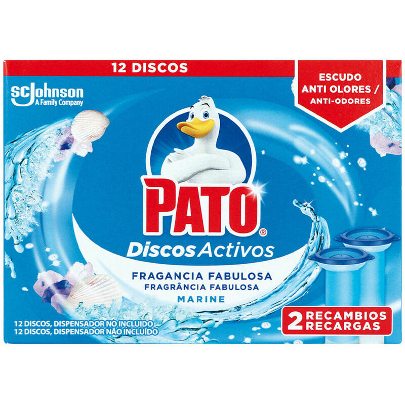 Comprar Desinfectante WC discos activos de gel azul aparato +