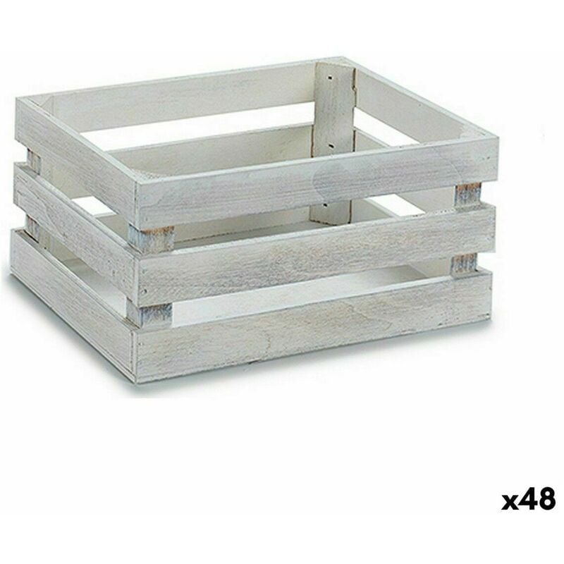 Caja Decorativa Marrón Madera 40,5 x 20 x 30,5 cm (9 Unidades) 