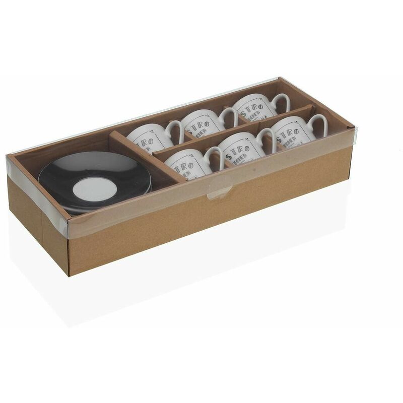 Juego De Tazas De Café Versa Porcelana (6 Piezas) (5,8 X 6 X 5,8