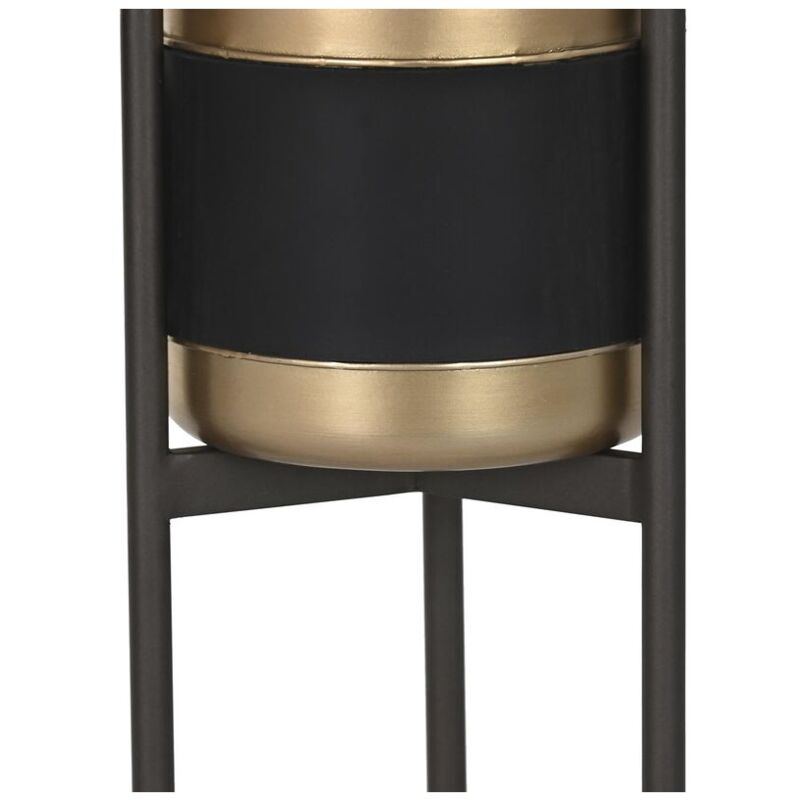 Set de Macetas DKD Home Decor Negro Multicolor Cobre Metal Loft 30 x 40 cm  34 x 34 x 50 cm