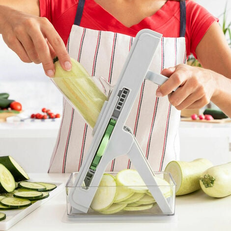 Rallador De Verduras Manual 6 En 1 Plegable Mandolina Cocina