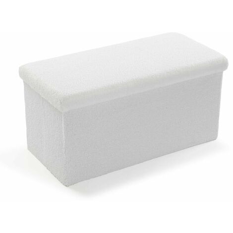 Pouf The Home Deco Factory - In Poliuretano Nero | 37.5x37.5x37.5 Cm - Foto 7