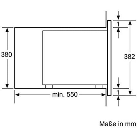 BMGB 25333 BG, Microondas con Grill de Integración de 25l y potencia 900 W